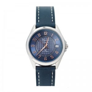 Alexandre Christie AC 8649 Silver Blue Leather Lady LDLSSBU
